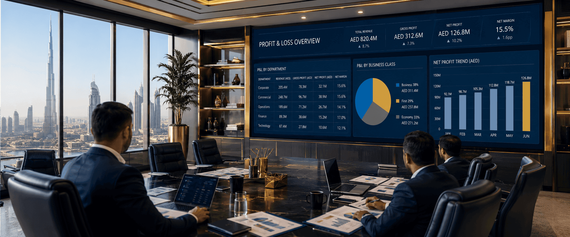 Profit or Loss by Class and Department Reporting Services in Dubai, UAE pl 2